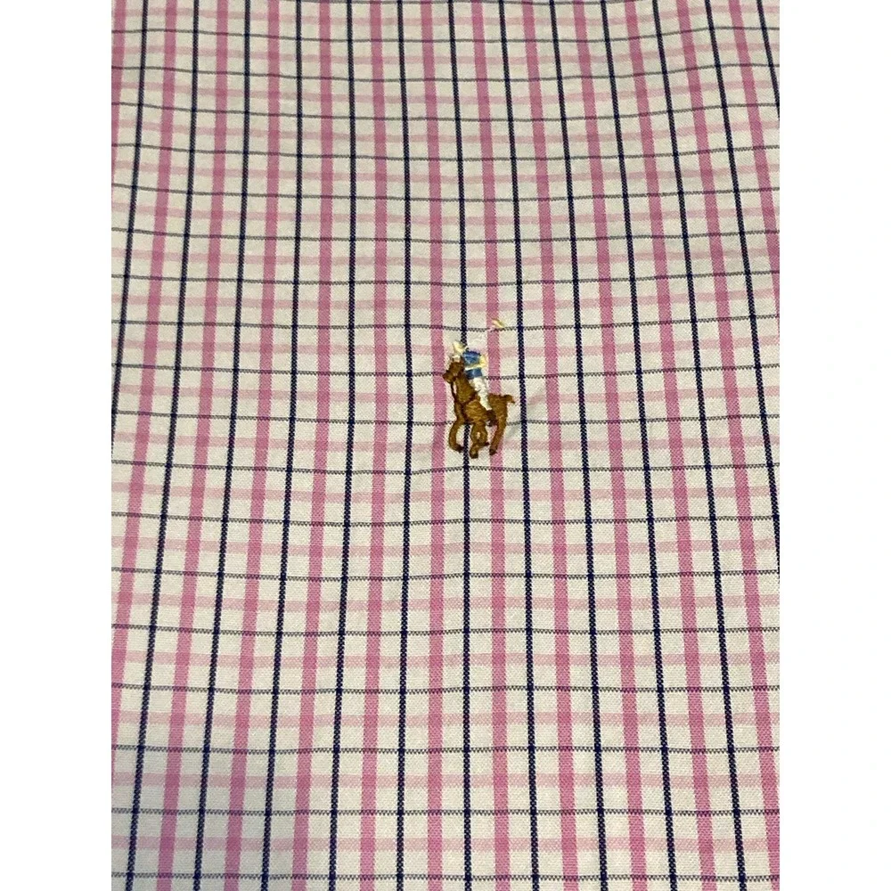 Polo‎ Ralph Lauren Mens Long Sleeve Button Down Size 18 Classic Fit Pink